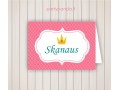 Stalo kortelė "Princesė" (4 vnt.)