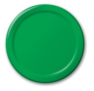 Vienkartinės popierinės lėkštutės, žalios (8 vnt./18 cm)