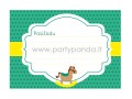 Pažadų kortelė "Supamasis arkliukas" 10x7 cm