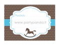 Pažadų kortelė "Arkliukas" 10x7 cm