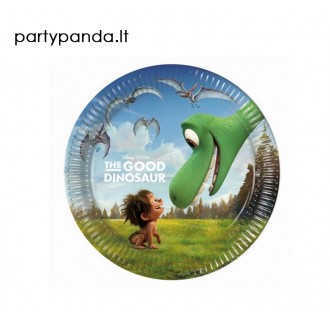 Popierinės lėkštutės "Gerasis dinozauras/The Good Dinosaur" (8 vnt./19,5 cm)