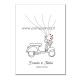 Svečių knyga-pirštų antspaudai "Motociklas"