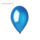 Mėlynas metalizuotas balionas, 30 cm