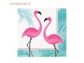 Vienkartinės popierinės servetėlės "Rožinis flamingas" (16 vnt.)