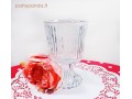 Elegantiška stiklinė vaza