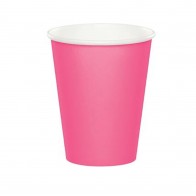 Popieriniai puodeliai rožiniai (8 vnt./266 ml)