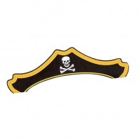 Popierinės piratų kepuraitės (8 vnt.)